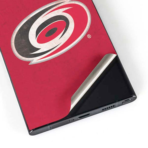 NHL Carolina Hurricanes Distressed Galaxy S25 Ultra Skin